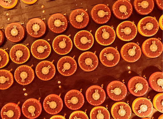 A team of software developers from Rectangle Red collaborating in a modern office.